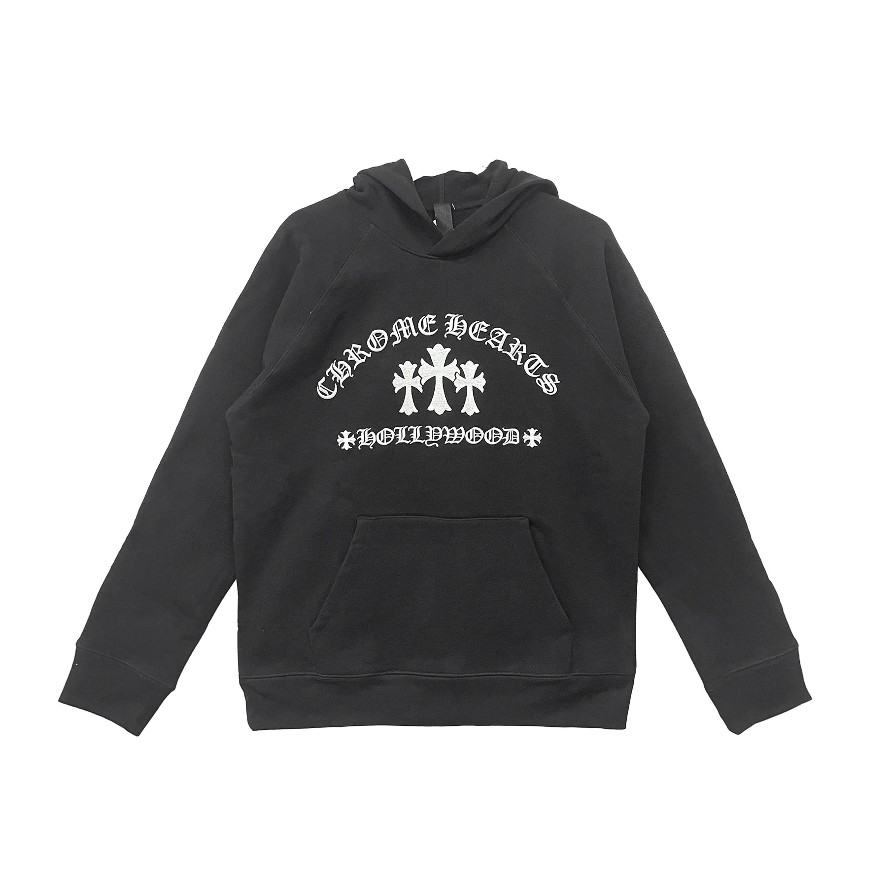 Chrome Hearts Triple Cross Logo Embroidered Hoodie