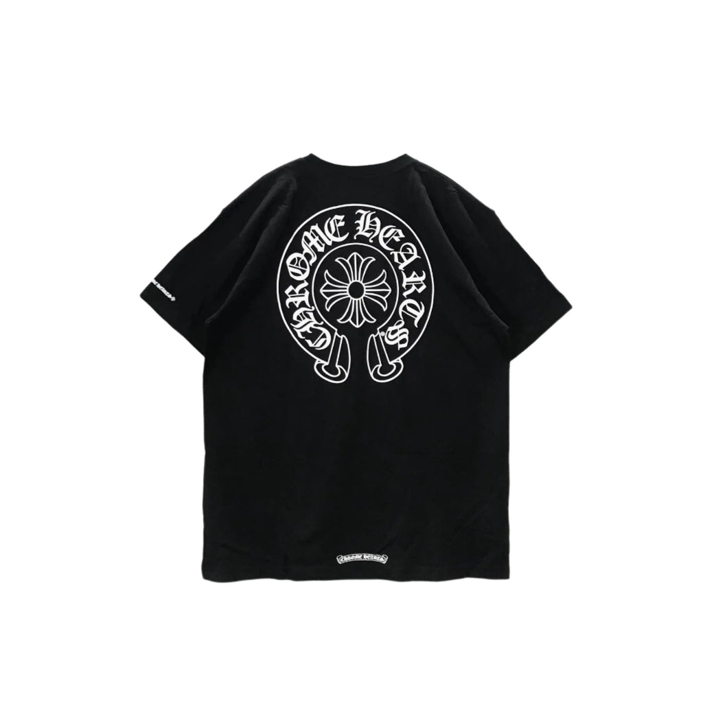 Classic Chrome Heart Horseshoe Logo Short Sleeve Tee