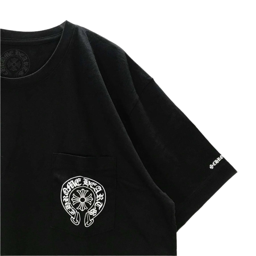 Classic Chrome Heart Horseshoe Logo Short Sleeve Tee