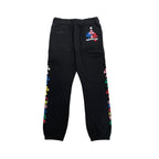 Multicolor Cross Logo Pants