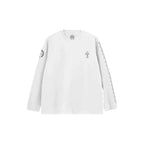 Cross Logo Chrome Heart Shirt Long Sleeve White