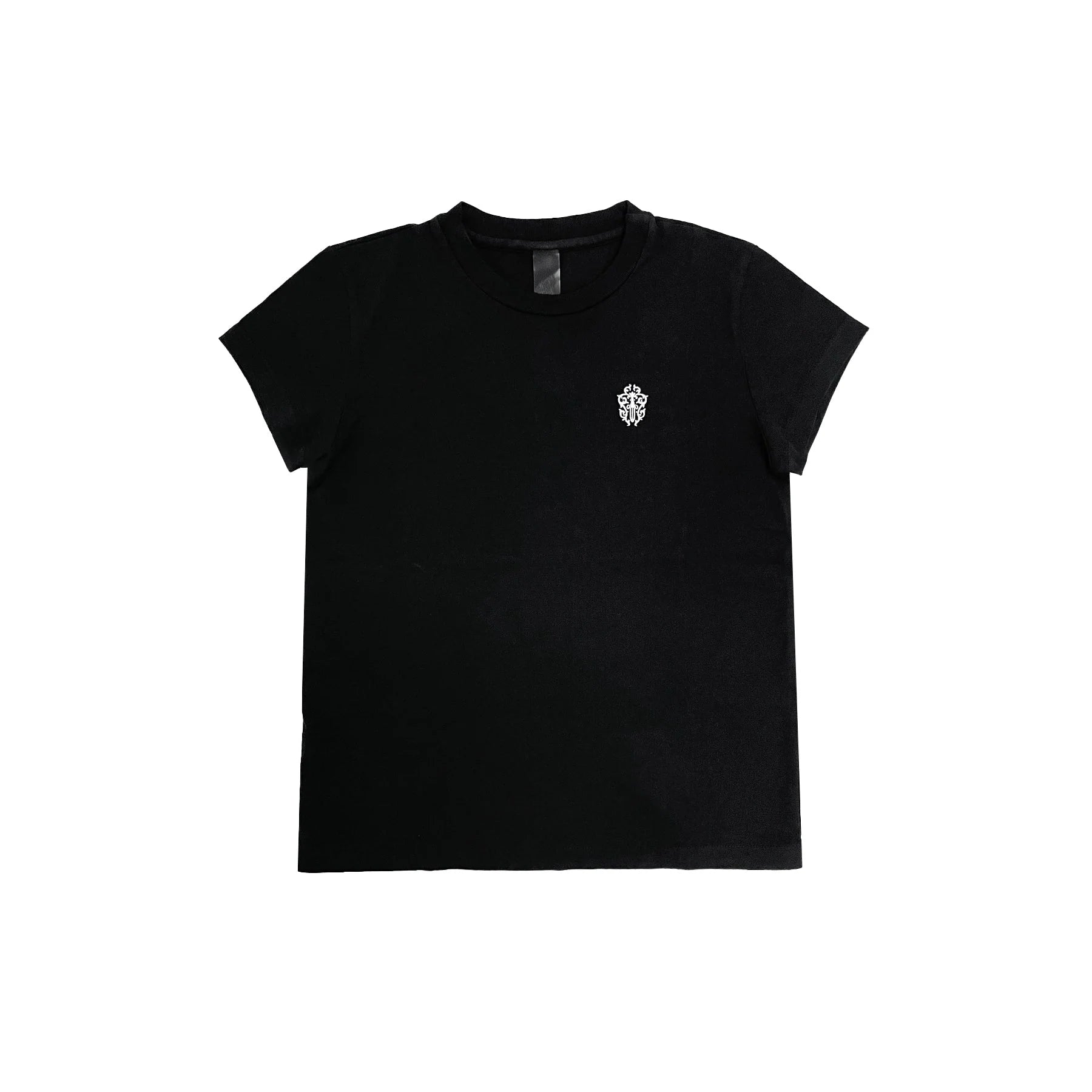 Chrome Hearts Dagger Embroidered Black Short Sleeve T-Shirt