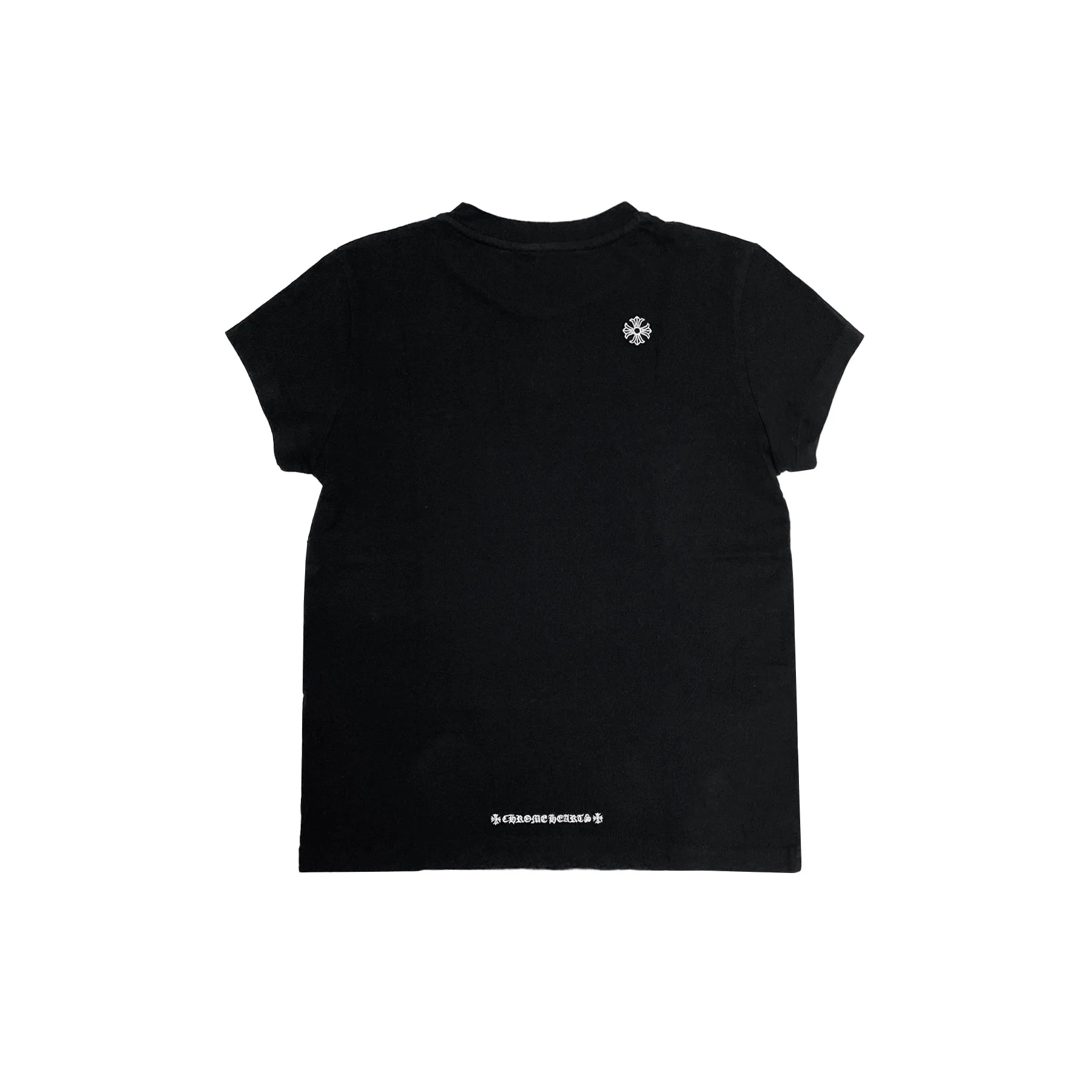 Chrome Hearts Dagger Embroidered Black Short Sleeve T-Shirt