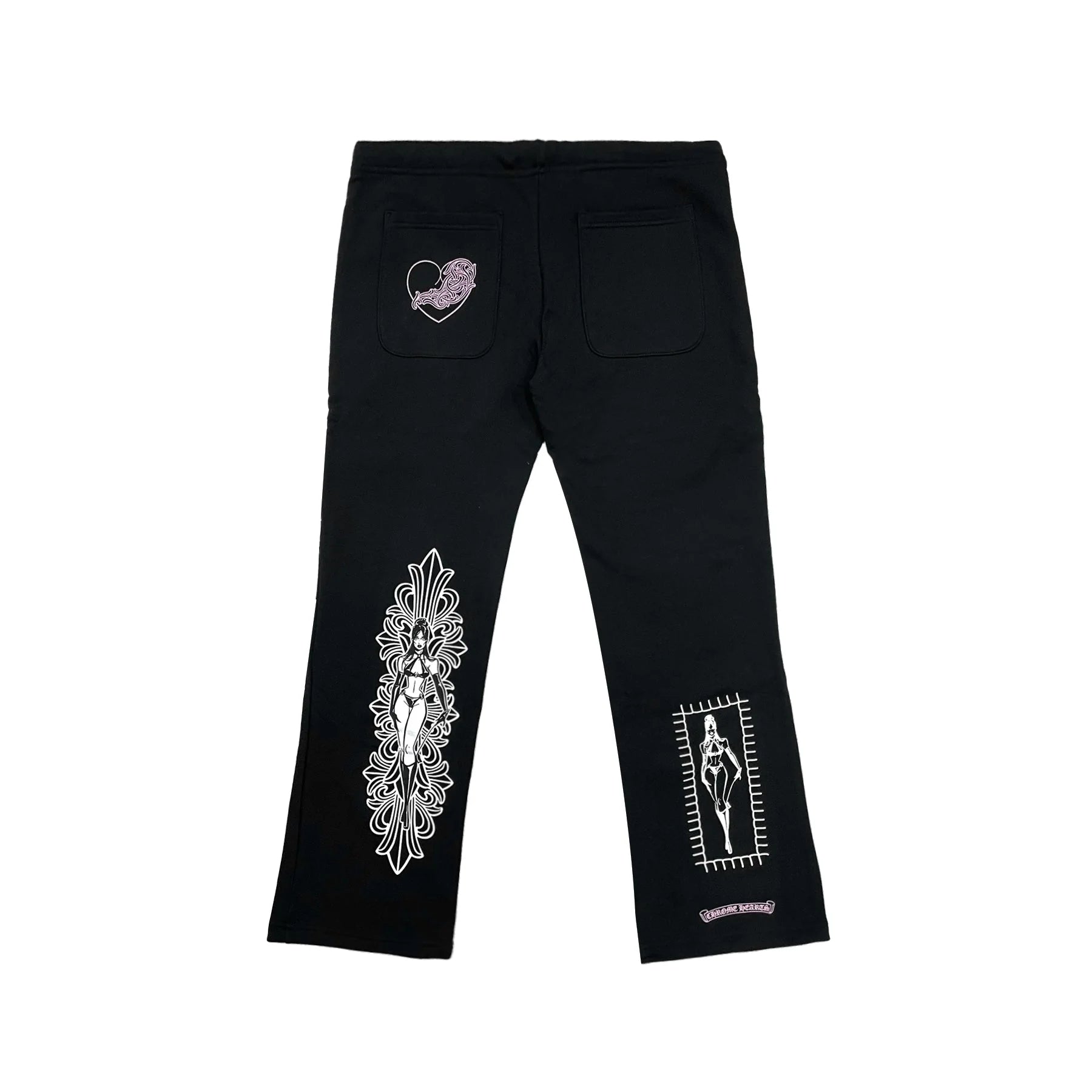 Deadly Doll Dagger Logo Chrome Hearts Sweatpants