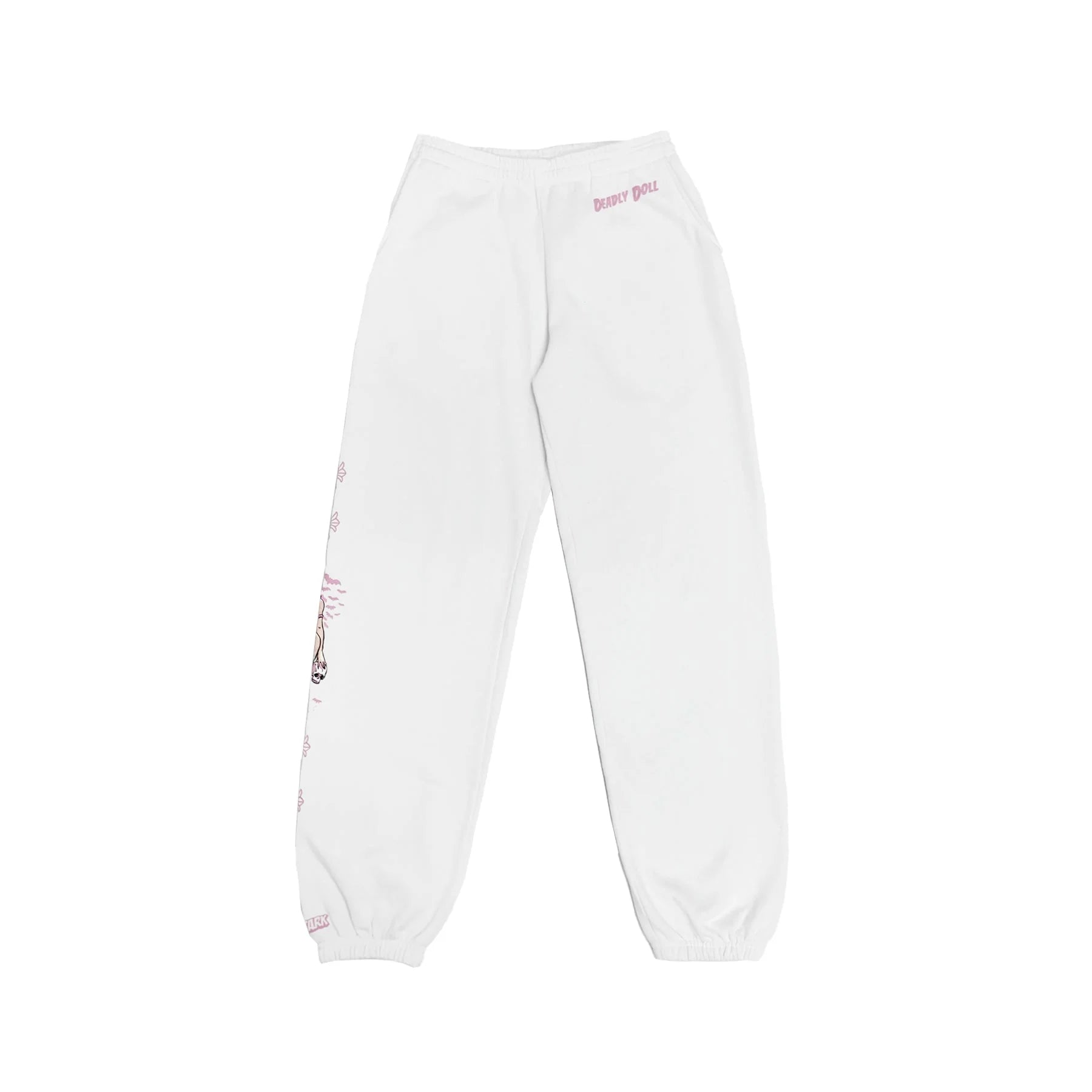 Chrome Hearts Deadly Doll Horseshoe White Sweatpants