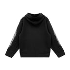 Chrome Hearts Embroidered Cross Sleeve Hoodie Black
