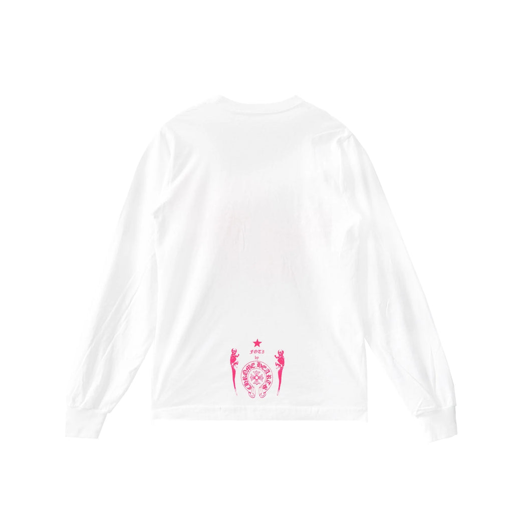 Foti White Chrome Hearts Long Sleeve Tee