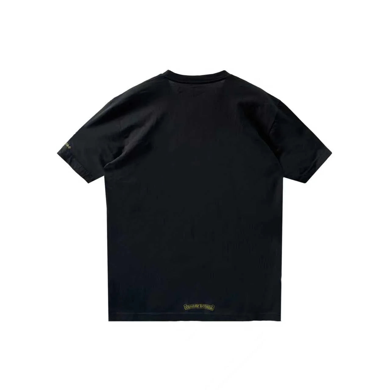Gold Script Neck Pocket Chrome Hearts T-Shirt