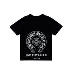 Honolulu Horseshoe Black Short Sleeve Chrome Hearts Tee