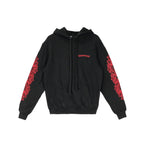 Horseshoe Logo With Red Cross On Sleeve Hoodie