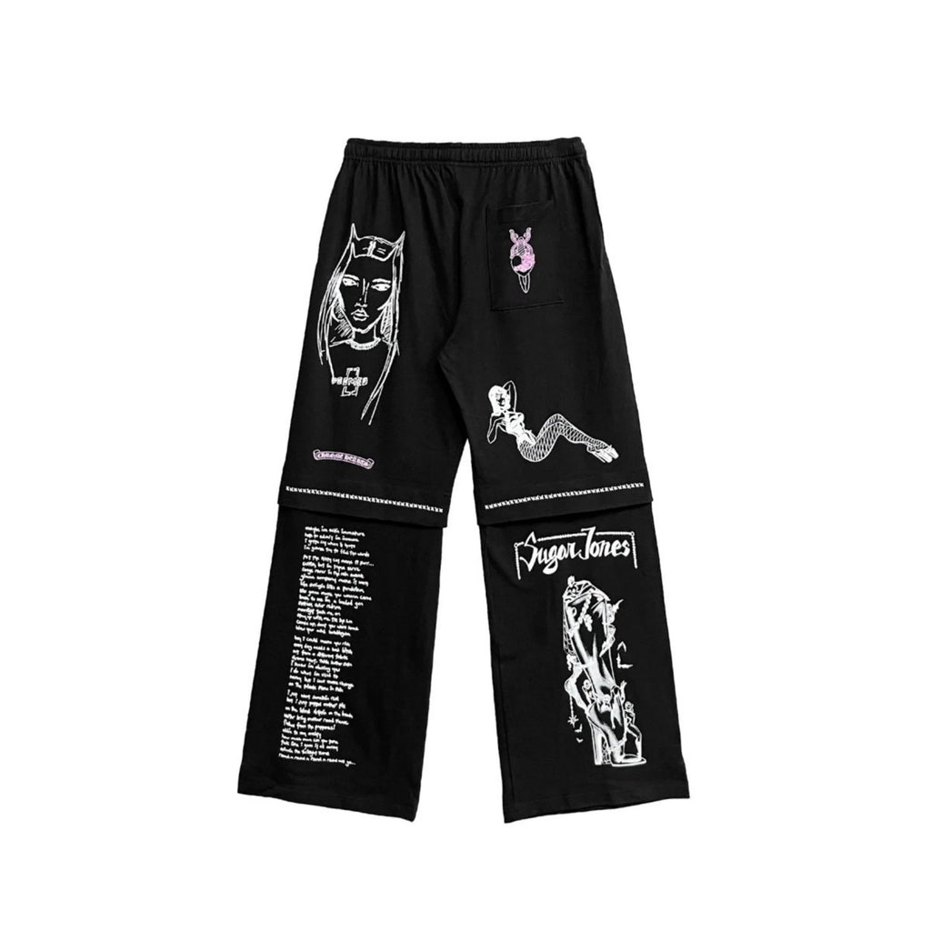JJS Deadly Doll Miami Exclusive Black Chrome Hearts Pants