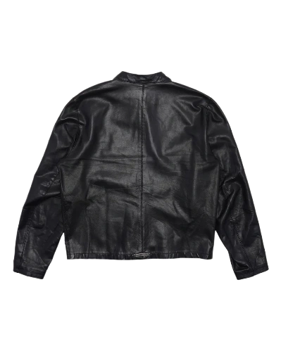 Leather Cafe Racer Chrome Hearts Jacket