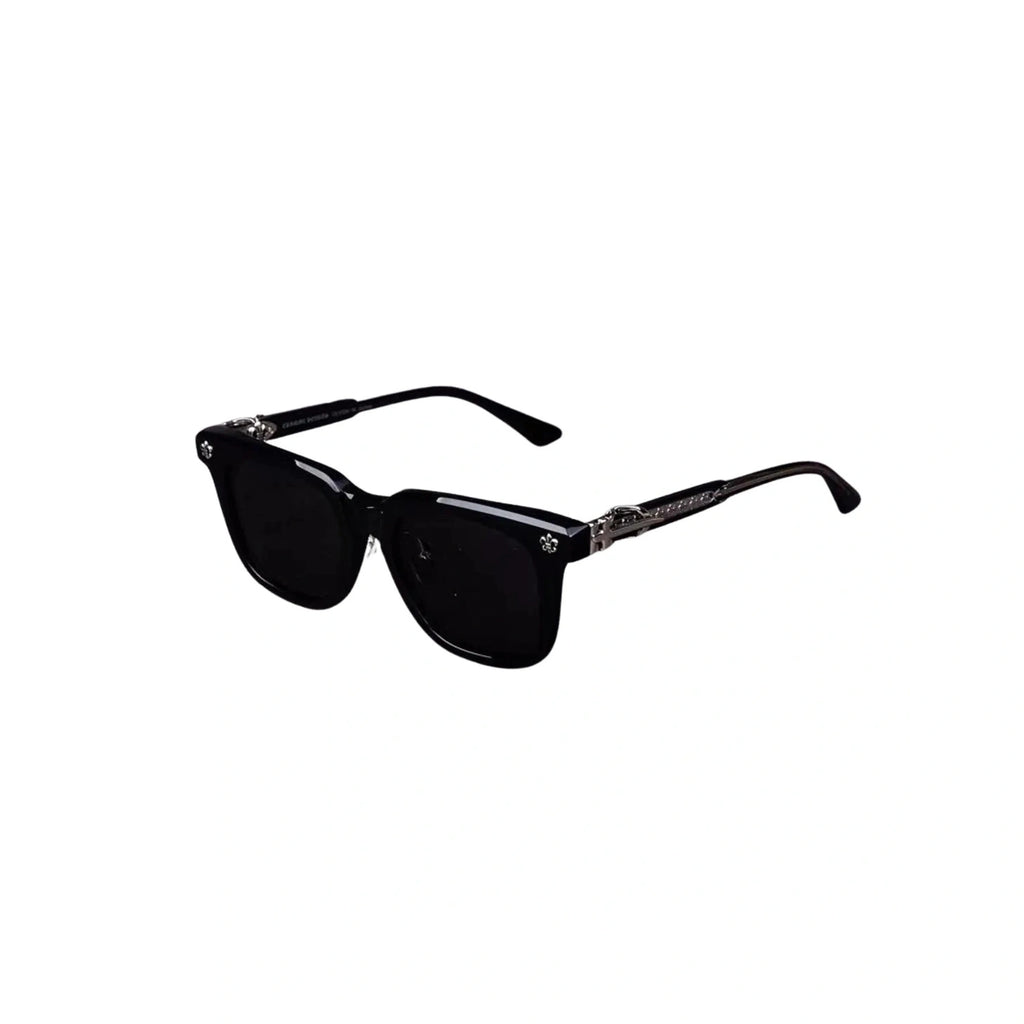 Black Chrome Hearts Titanium Polarized Sunglasses