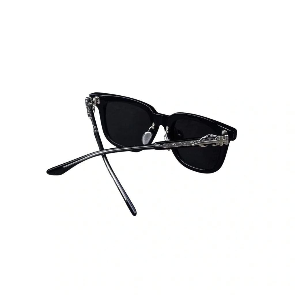 Black Chrome Hearts Titanium Polarized Sunglasses