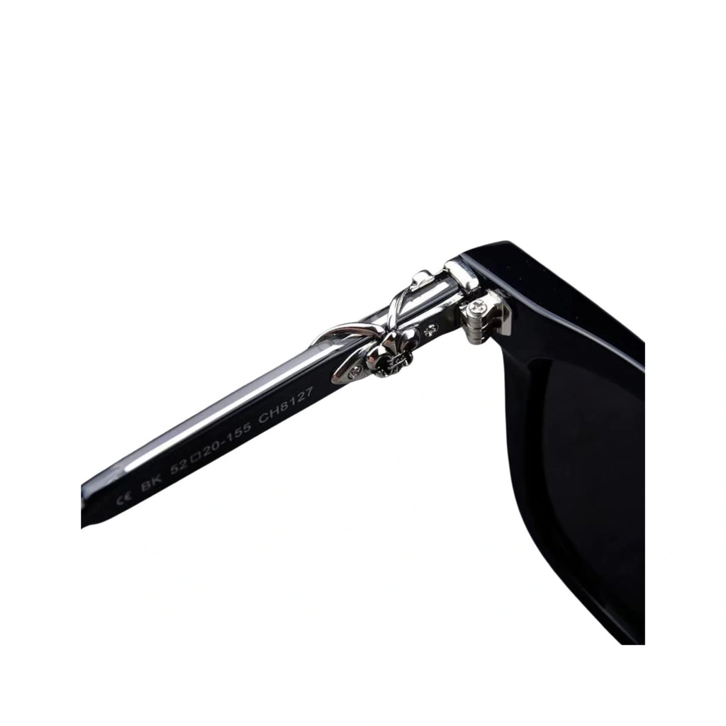Black Chrome Hearts Titanium Polarized Sunglasses