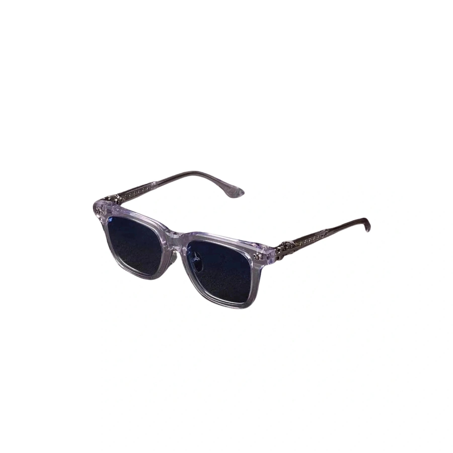Titanium Polarized Transparent Chrome Hearts Sunglasses