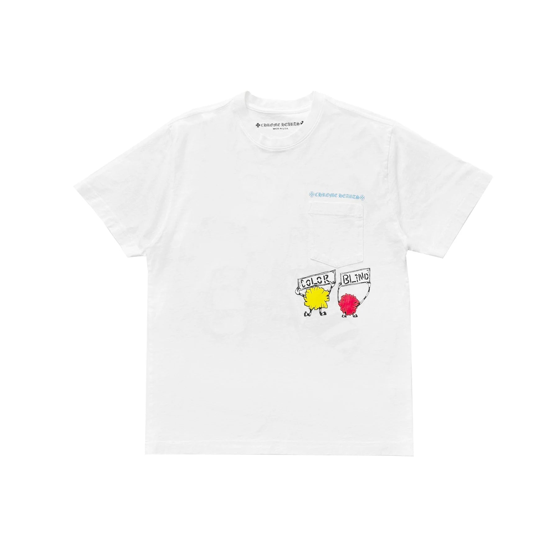 Matty Boy Graffiti Figure Print White Chrome Hearts T-shirt