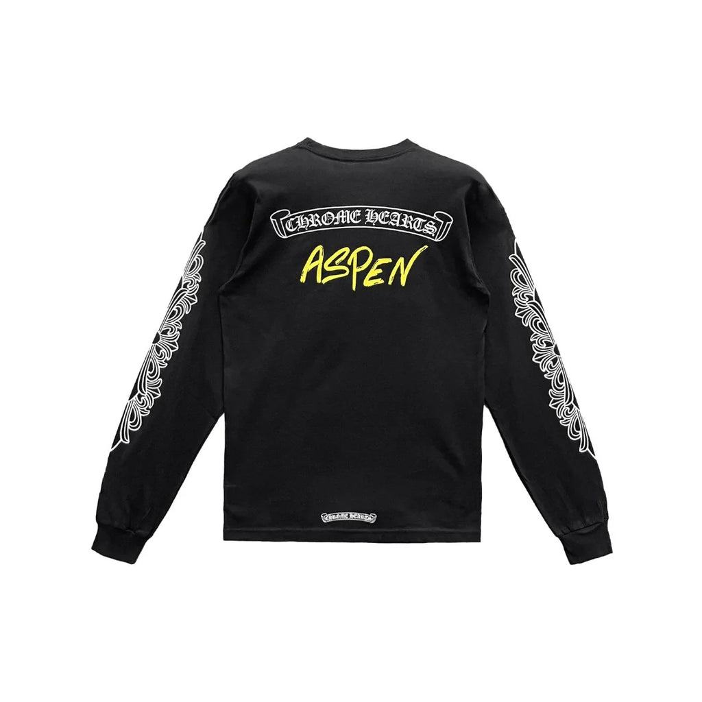 Matty Boy Aspen Exclusive Long Sleeve Chrome Hearts Black T-Shirt