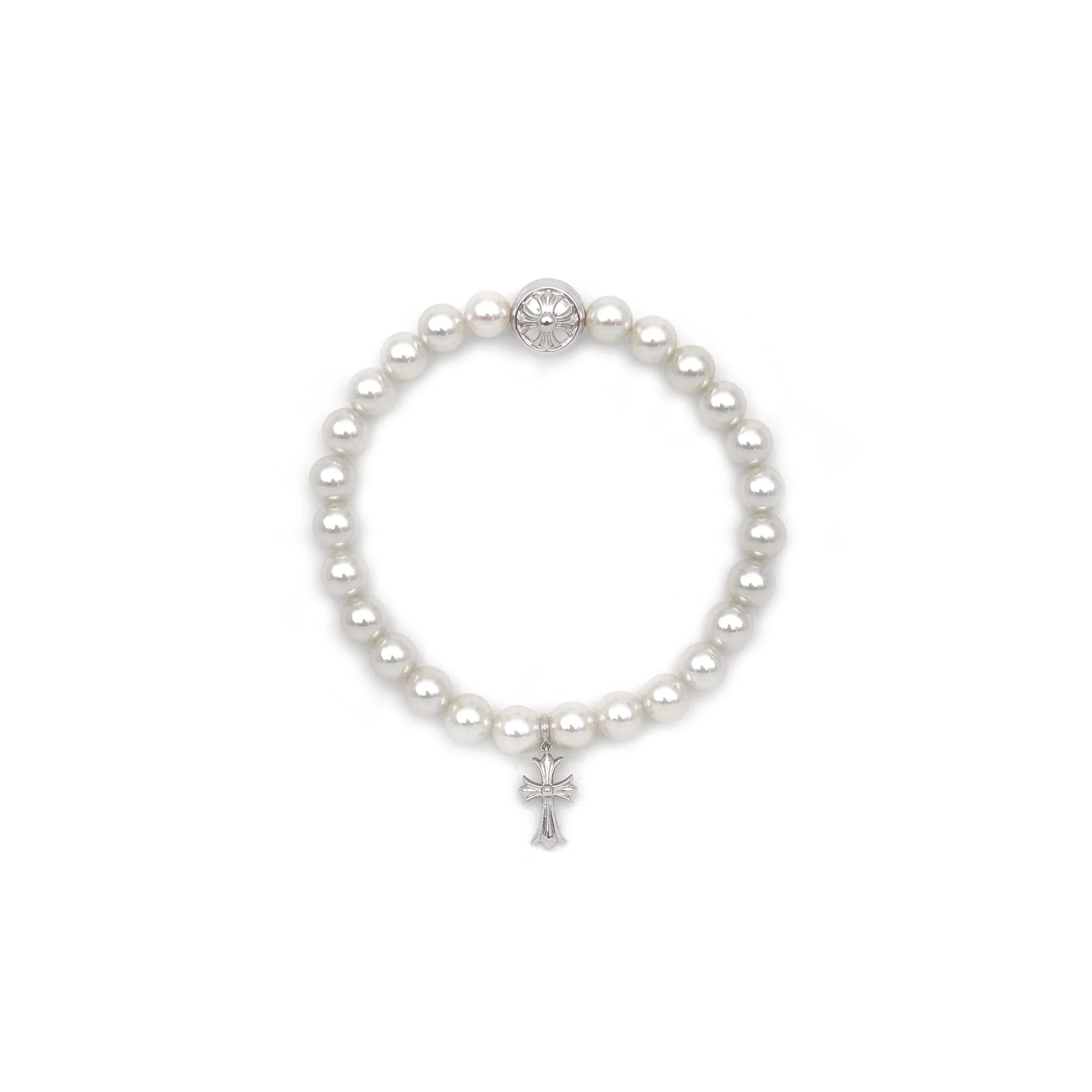 Mikimoto White Pearl Bracelet Chrome Hearts Jewelry