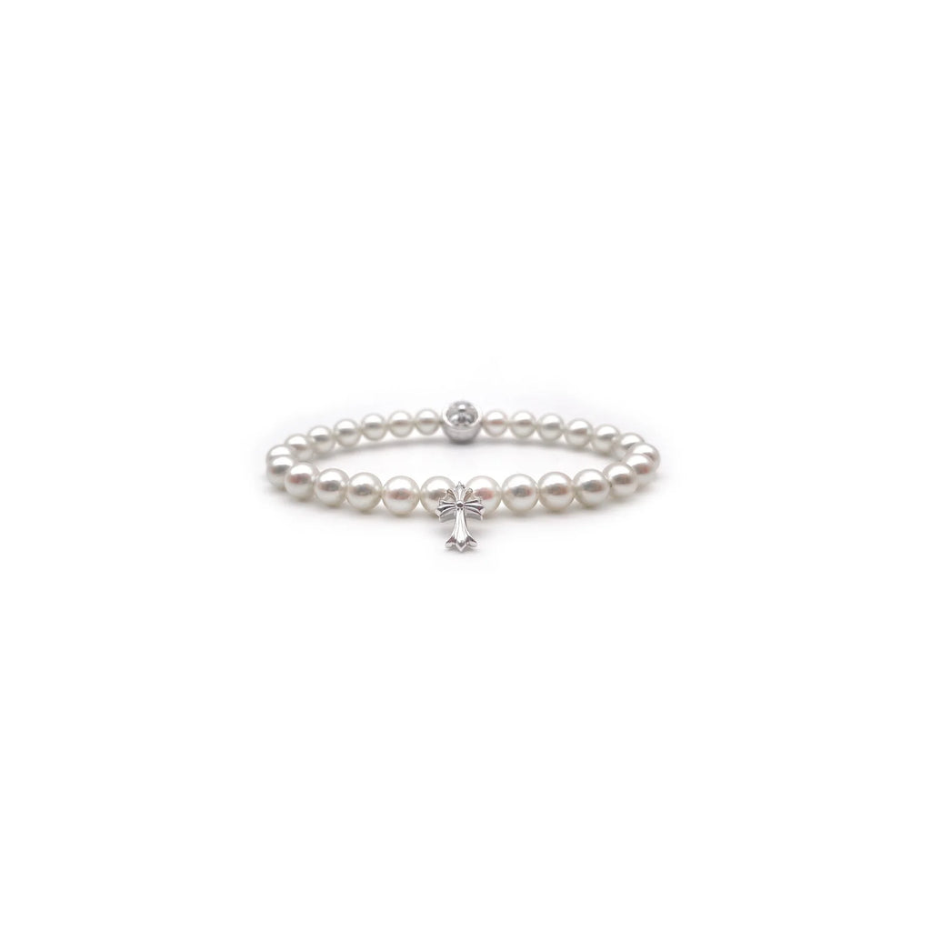 Mikimoto White Pearl Bracelet Chrome Hearts Jewelry
