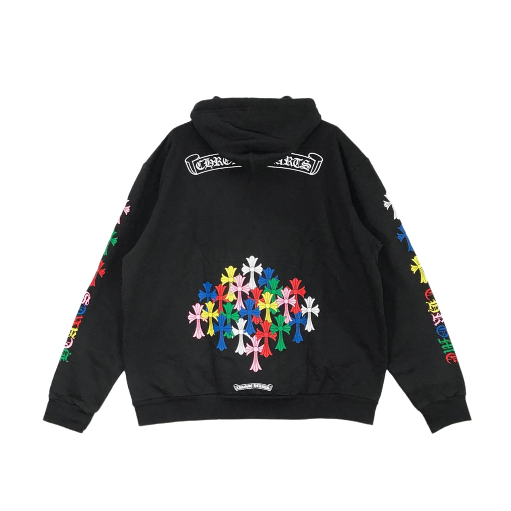 Multi-Color Cemetery Cross Logo Hoodie