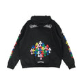 Multi-Color Cemetery Cross Logo Hoodie