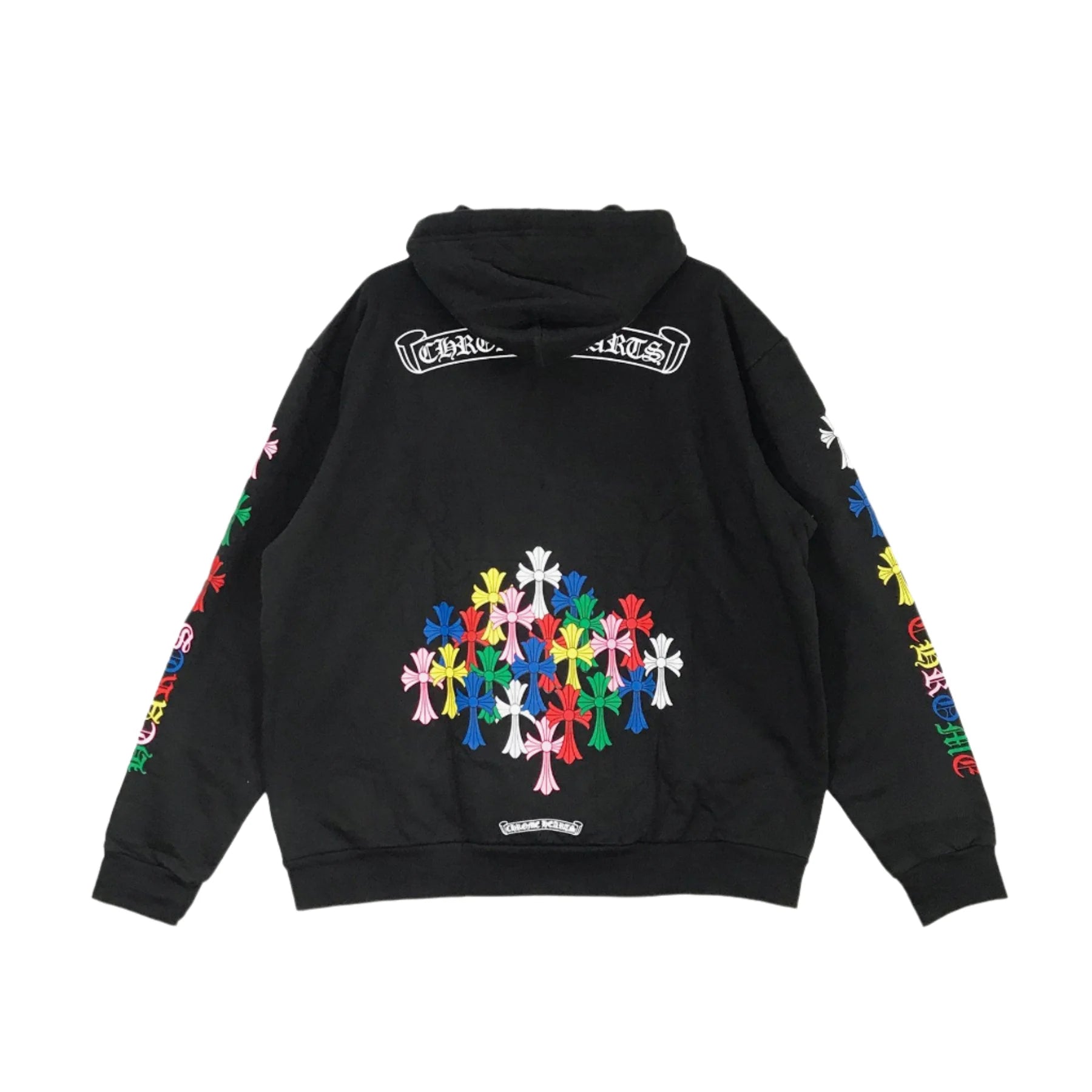 Multi-Color Cemetery Cross Logo Hoodie