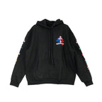 Multi-Color Cemetery Cross Logo Hoodie
