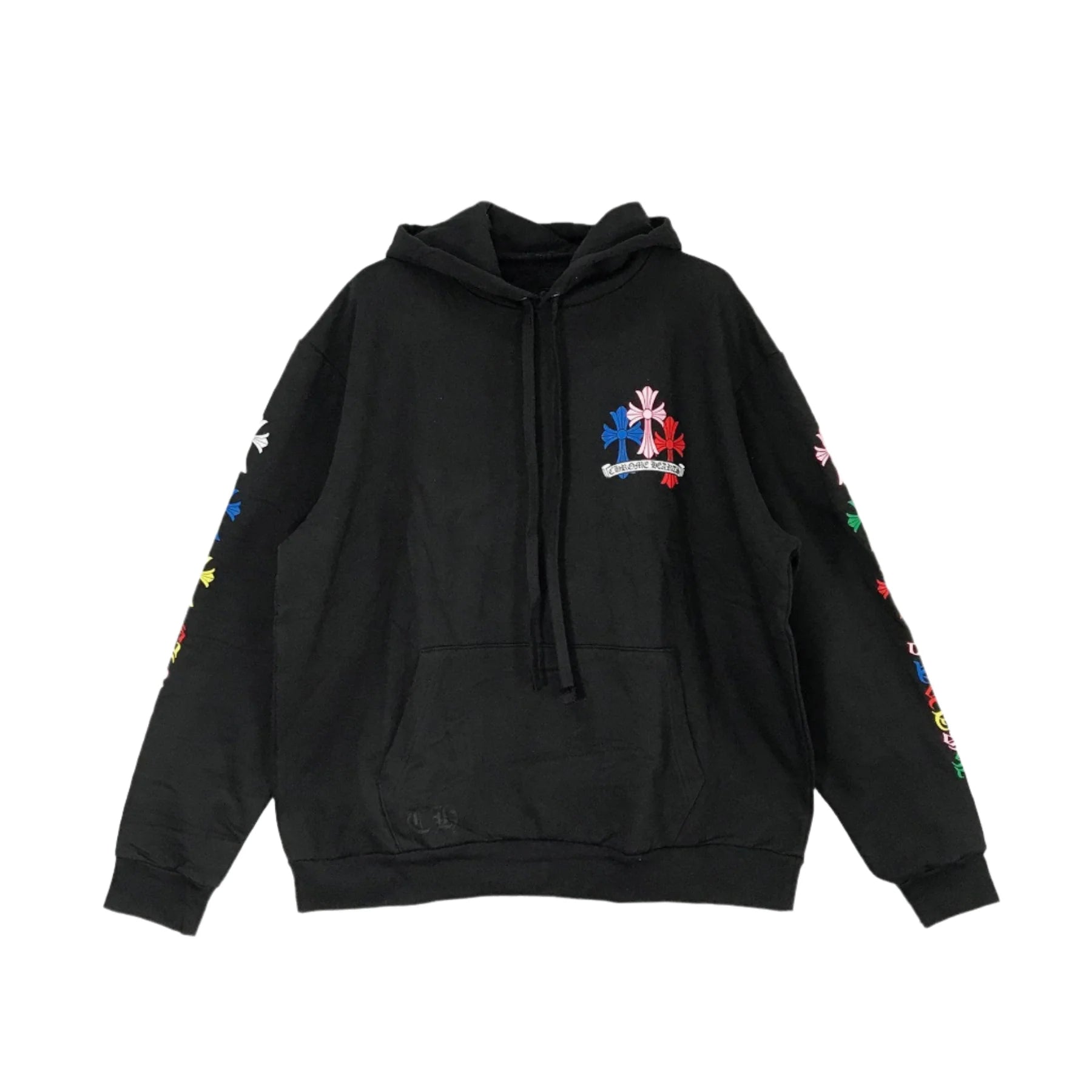 Multi-Color Cemetery Cross Logo Hoodie
