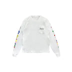 Multi Color Cross Logo Scroll Chrome Hearts Tee White