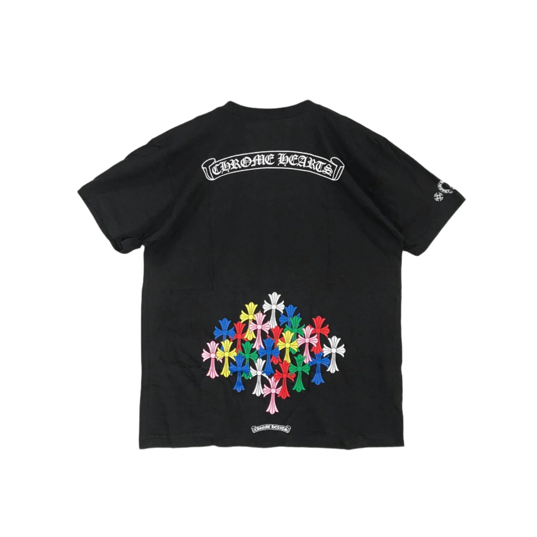 Multi Color Cross Scroll Logo Short Sleeve T-shirt