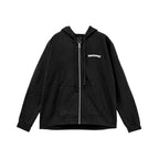 NYC Scroll Logo Chrome Hearts Black Zip Up Hoodie