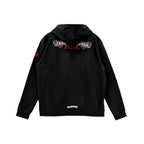 NYC Scroll Logo Chrome Hearts Black Zip Up Hoodie