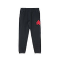 Triple Red Leather Cross Patch Sweatpants Black