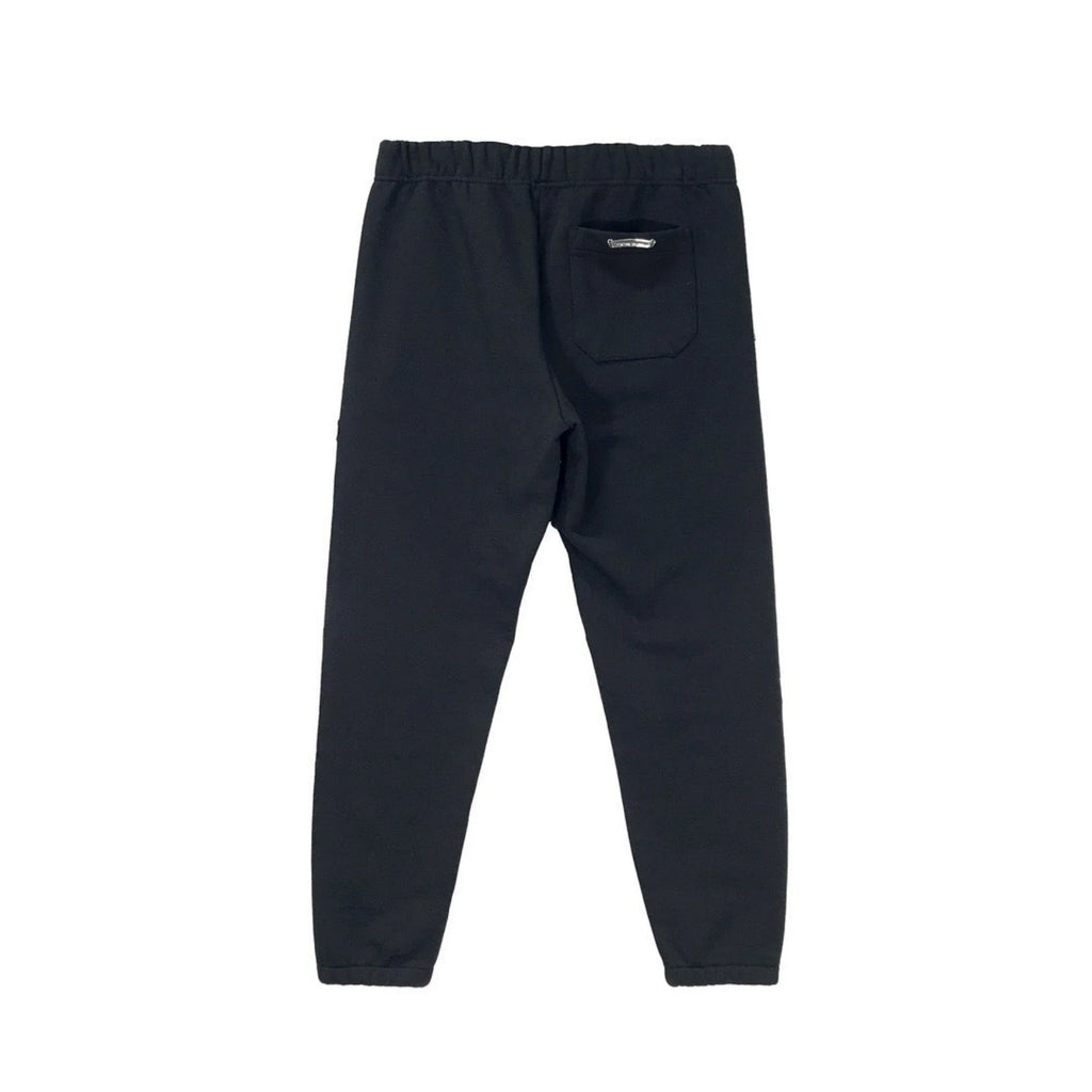 Triple Red Leather Cross Patch Sweatpants Black