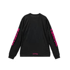 Chrome Hearts Pink Neck Logo Long Sleeve Tee