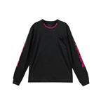 Chrome Hearts Pink Neck Logo Long Sleeve Tee
