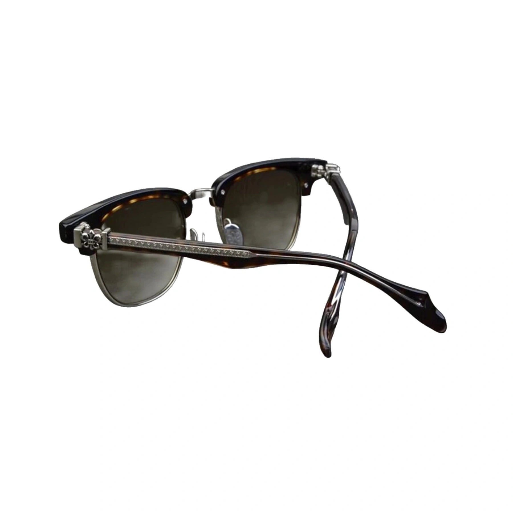 Pure Titanium Chrome Hearts Glasses Brown Frames