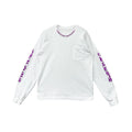 Chrome Hearts Purple Letter Collar Long Sleeve Tee