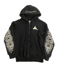 Chrome Hearts Rare Floral Zip-Up Hoodie