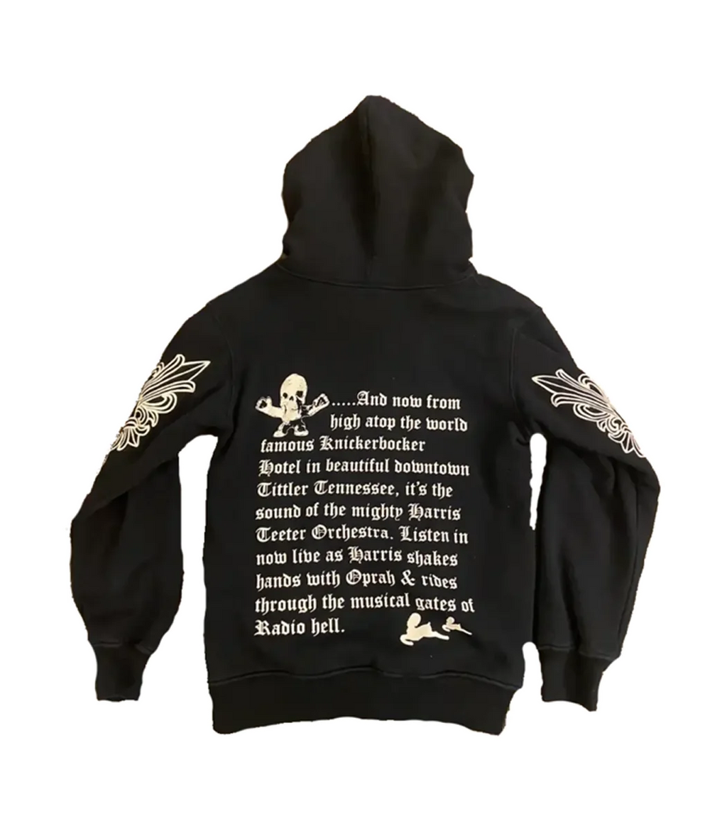 Chrome Hearts Rare Floral Zip-Up Hoodie