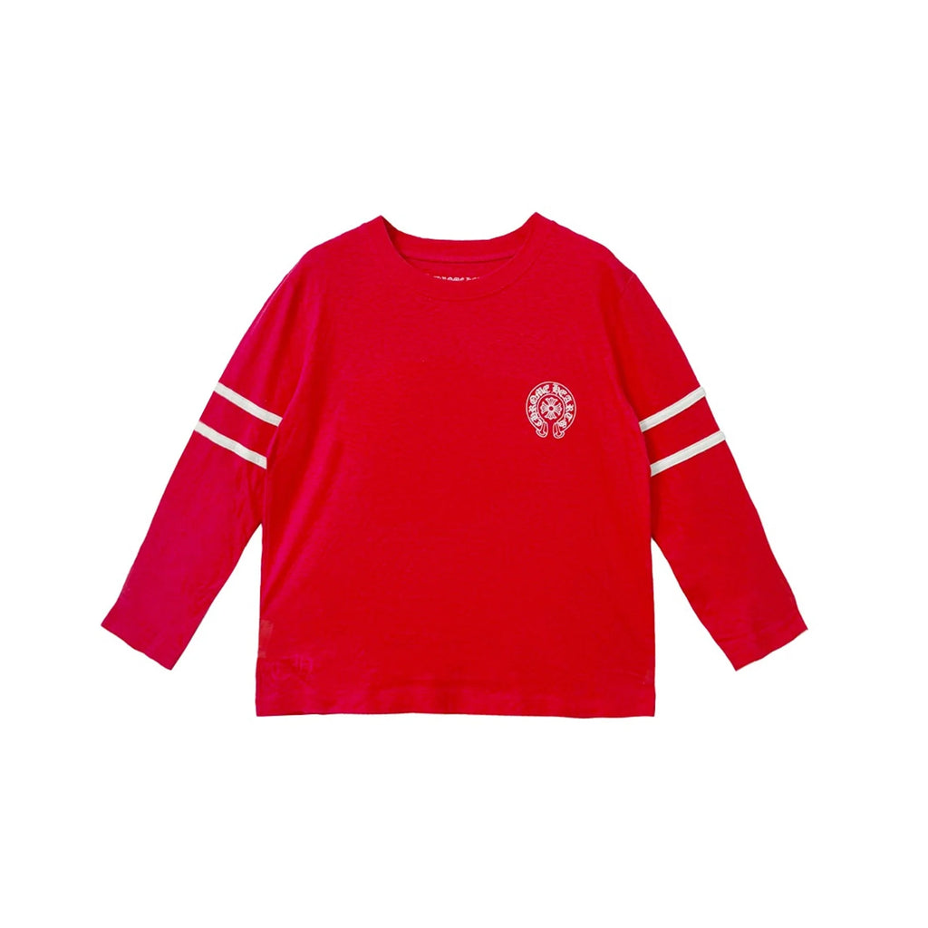 Red 33 Horseshoe Logo Chrome Hearts Long Sleeve Tee
