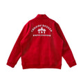 Red Hollywood Cross Logo Half Zip Sweatshirt