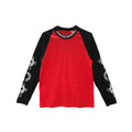 Red & Black Horseshoe Cross Logo Long Sleeve Tee