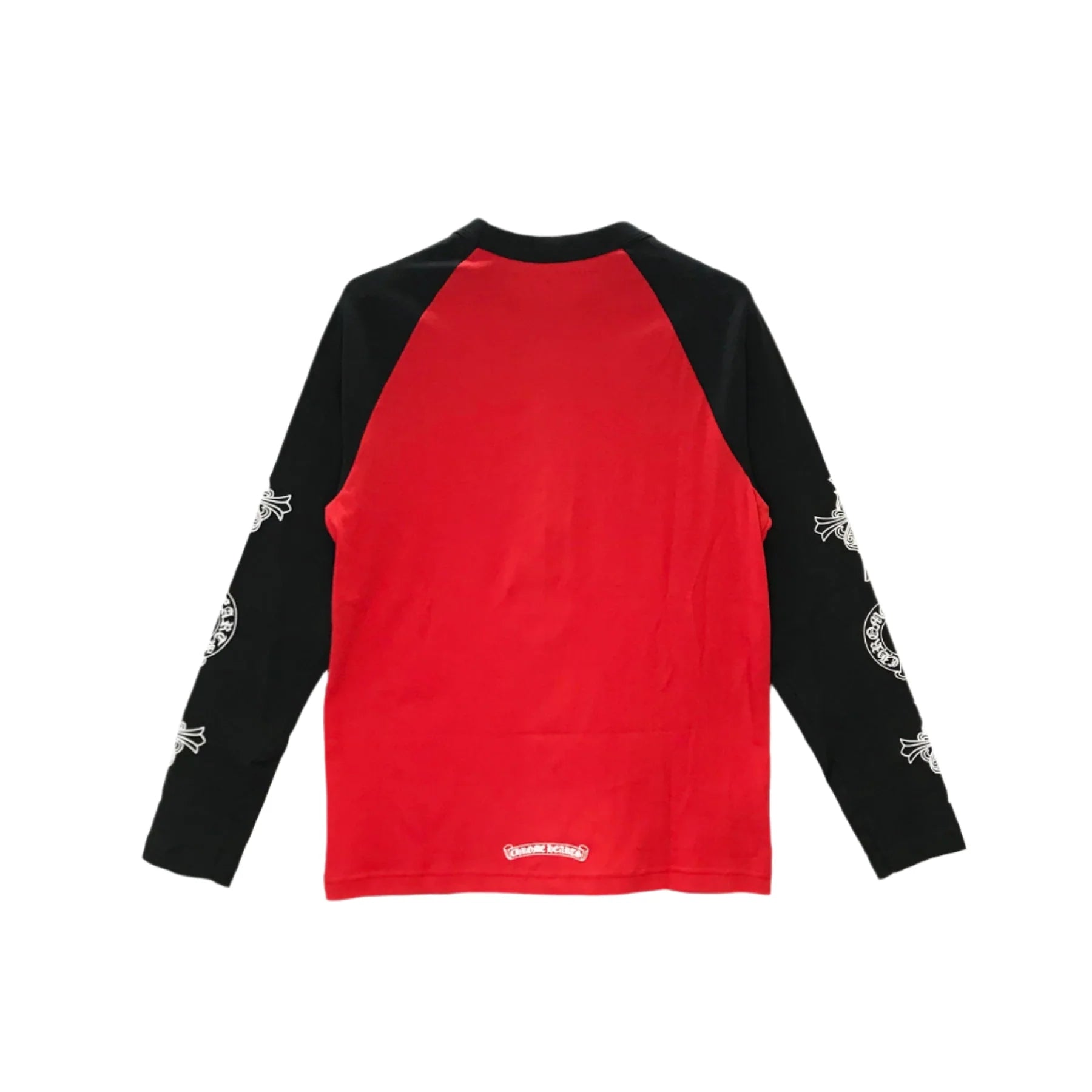Red & Black Horseshoe Cross Logo Long Sleeve Tee
