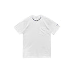 Blue Roling Stones Neck Script Logo Short Sleeve Tee