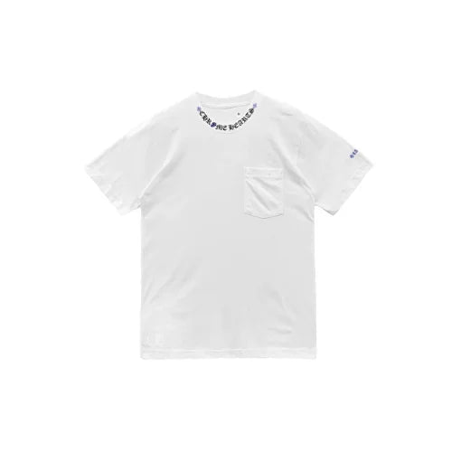 Blue Roling Stones Neck Script Logo Short Sleeve Tee