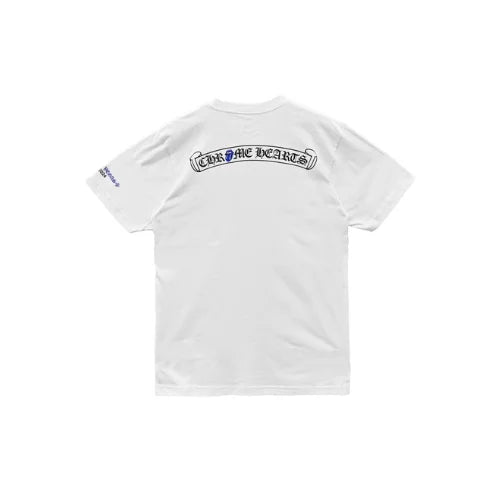 Blue Roling Stones Neck Script Logo Short Sleeve Tee
