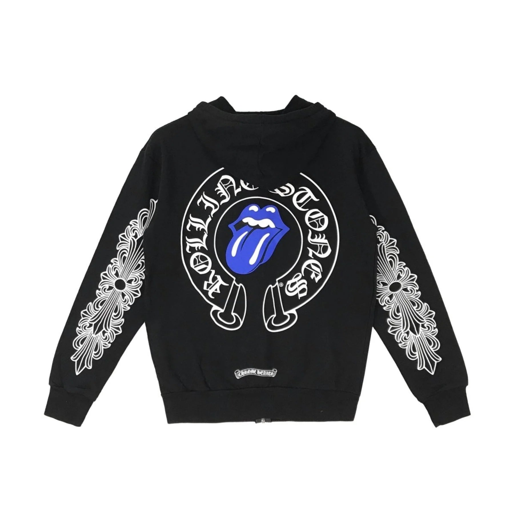 Chrome Hearts Rolling Stone Horseshoe Zip Up Hoodie