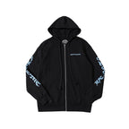 Chrome Hearts Script Black Zip Up Hoodie Black